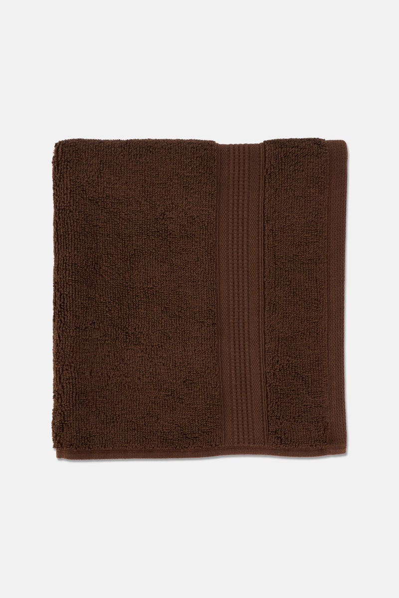 YOTO Cotton Hand Towel, Chocolate - Image 1