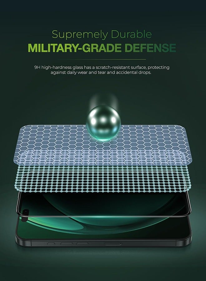 Compatible with iPhone 15, bubble free, obstructed side view, high response, crystal clear, anti fingerprint and scratch - black - Image 4