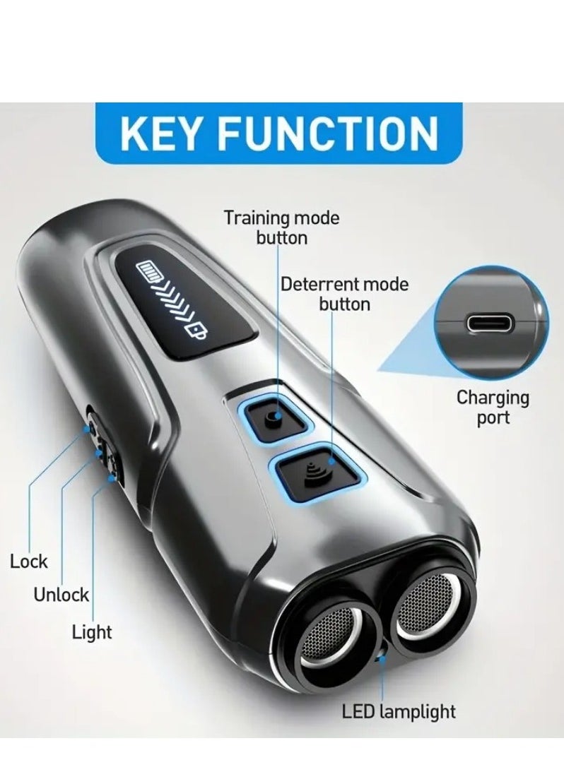 NIBEMINENT - Ultrasonic Dog Repeller Deterrent Device Anti Barking Stop Control Bark Training High Power Dog Repellent With LED Flashlight - Image 1
