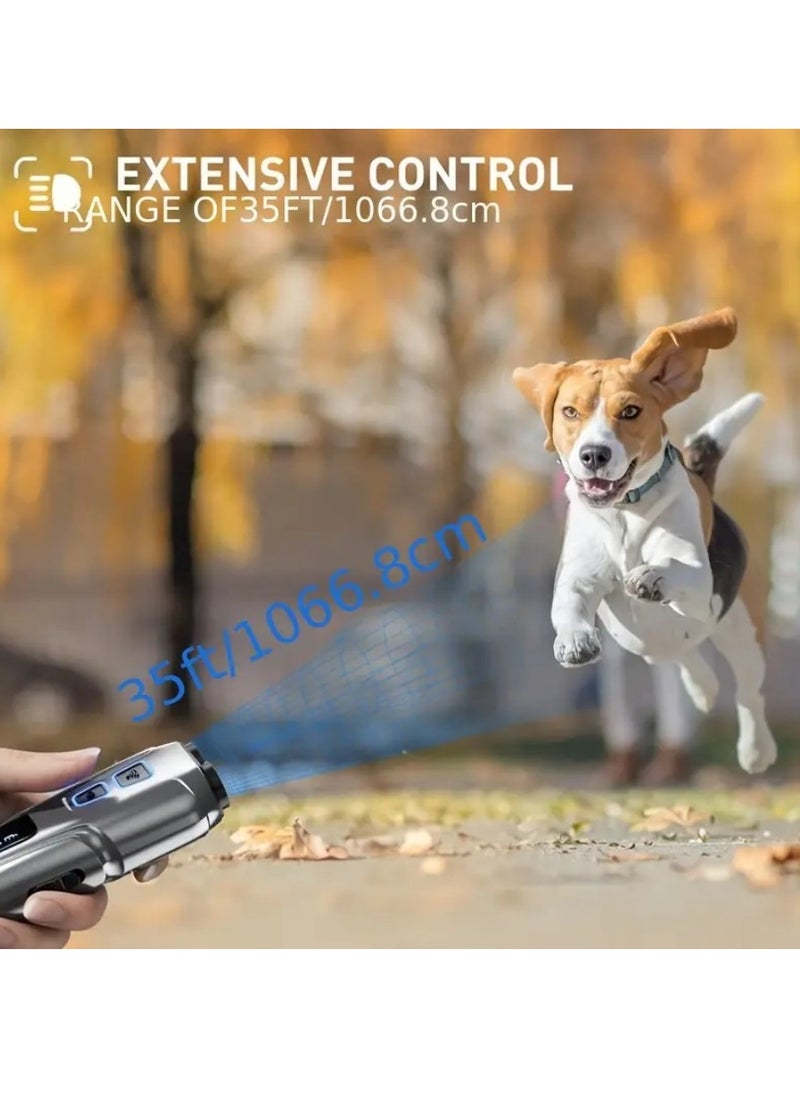 NIBEMINENT - Ultrasonic Dog Repeller Deterrent Device Anti Barking Stop Control Bark Training High Power Dog Repellent With LED Flashlight - Image 1