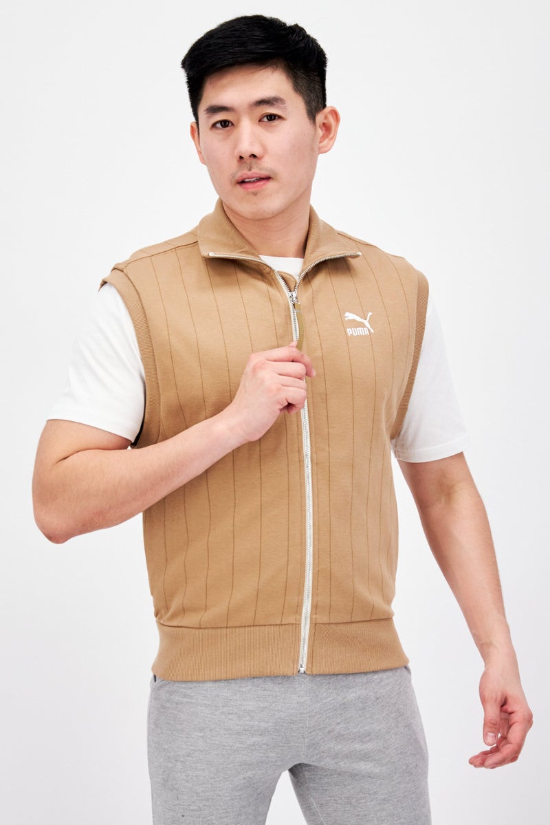 PUMA Puma x Select Men Sportswear Fit Outdoor Vest, Beige  - Image 1