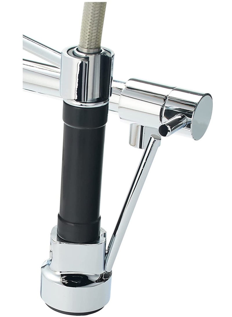 HESANIT HESANIT Kitchen Faucet Deck Mounted Mixer With Pull Out Sprayer - 6800-1C  - Image 2