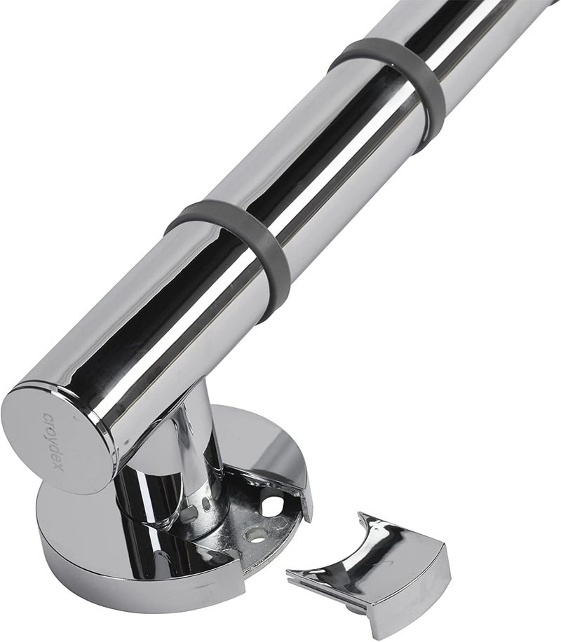 Croydex AP530641 Grab N Grip 485 mm Safety Support Rail Straight Heavy Duty Grab Bar for Bathroom - Image 4