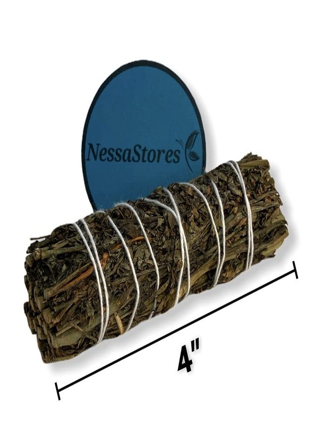 NessaStores 1 pc Ruda Rue Smudge Stick, 4-Inch Hand Tied, All Natural, Ethically Sourced for Home Cleansing, Clearing Negative Energy, & Attracting Positivity JC-204 - Image 3