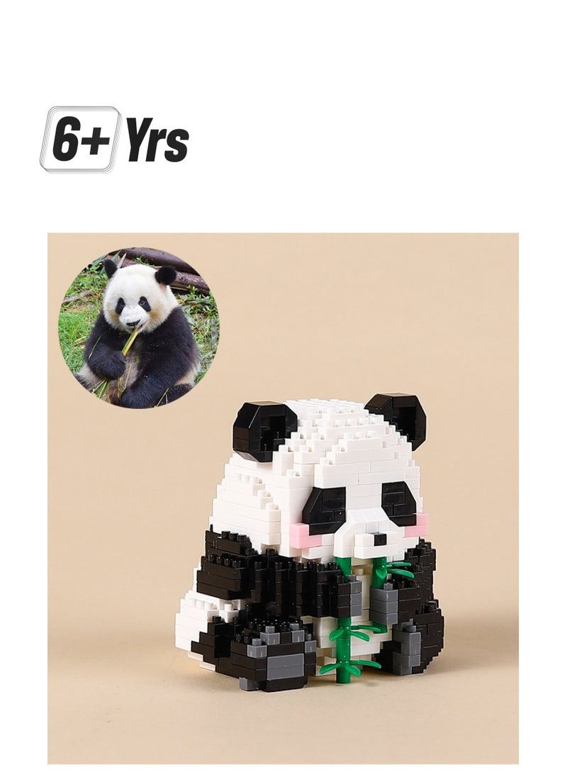 Panda Icons (Huahua Eating Bamboo) Building Toy Set 6+ Years 
