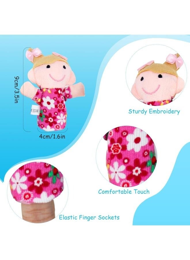 مجموعة دمى أصابع عائلية من 6 قطع، 7 سم، مجموعة دمى أصابع عائلية - دمى أصابع للأطفال الصغار من سن 1 إلى 3 سنوات - دمى أصابع تعليمية تفاعلية للحيوانات لوقت القصة واللعب - Image 2