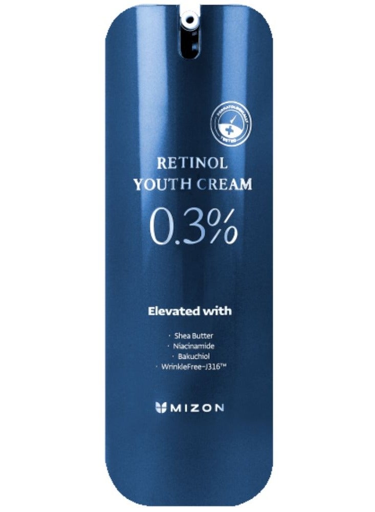 Mizon 0.3% Retinol Youth Cream Visibly Reduces Wrinkles 26g - Image 1