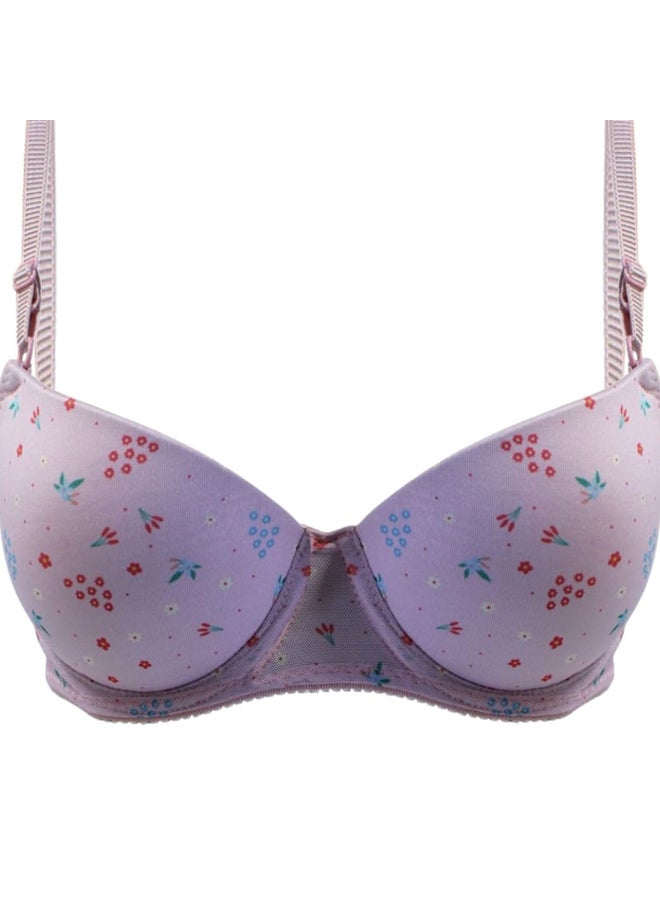 Lasso Soft Spacer Cup Bra Cup B Printed Flowers For Women - Image 2