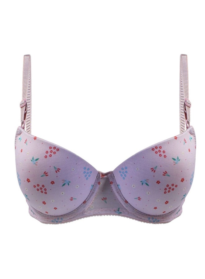 Lasso Soft Spacer Cup Bra Cup B Printed Flowers For Women - Image 1