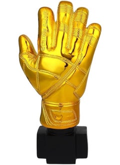 Generic Hand Souvenirs Goalkeeper Trophies Gold Cup Shaped Soccer Goalkeeper Gloves, Resin Souvenir Awards for Parties and Competitions  - Image 1