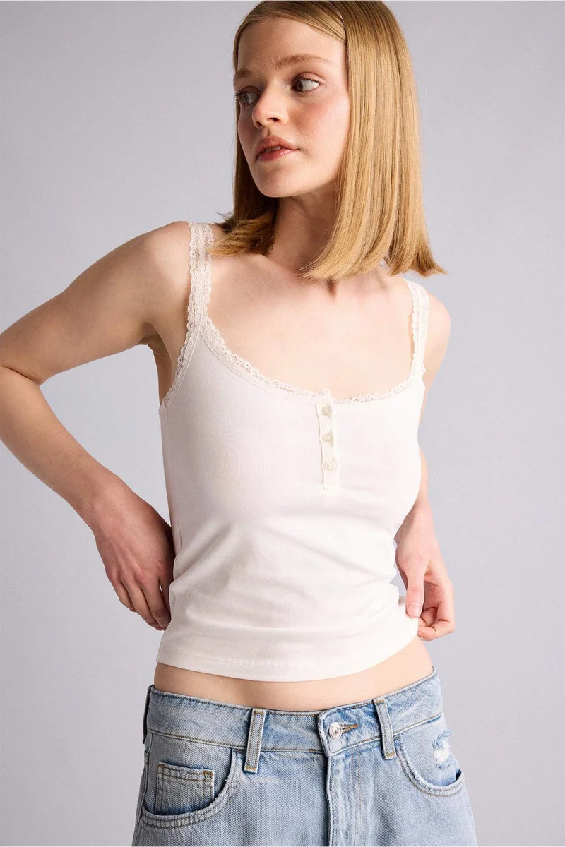 ديفاكتو Slim Fit Tank Top