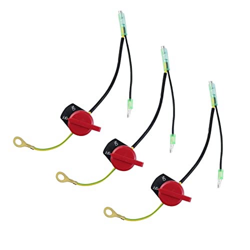 WOTIAN 12pcs Engine On Off Stop Switch Compatible with Champion Predator Firman Honda and Clones GX160 GX200 GX240 GX270 GX340 GX390 - Image 1