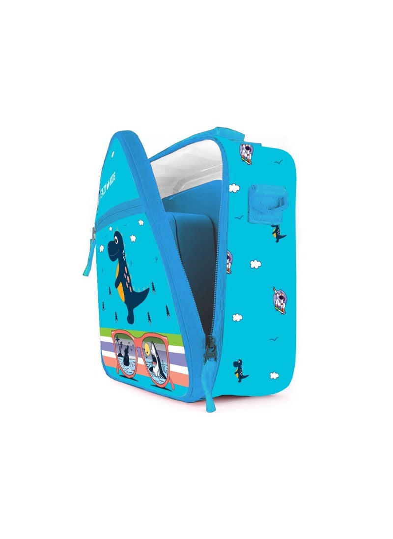 Eazy Kids - Bento Boxes With Insulated Lunch Bag Combo - Dino Blue - Image 1