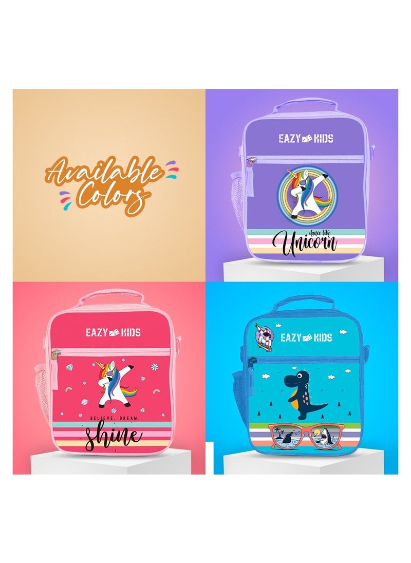 Eazy Kids - Bento Boxes With Insulated Lunch Bag Combo - Dino Blue - Image 1