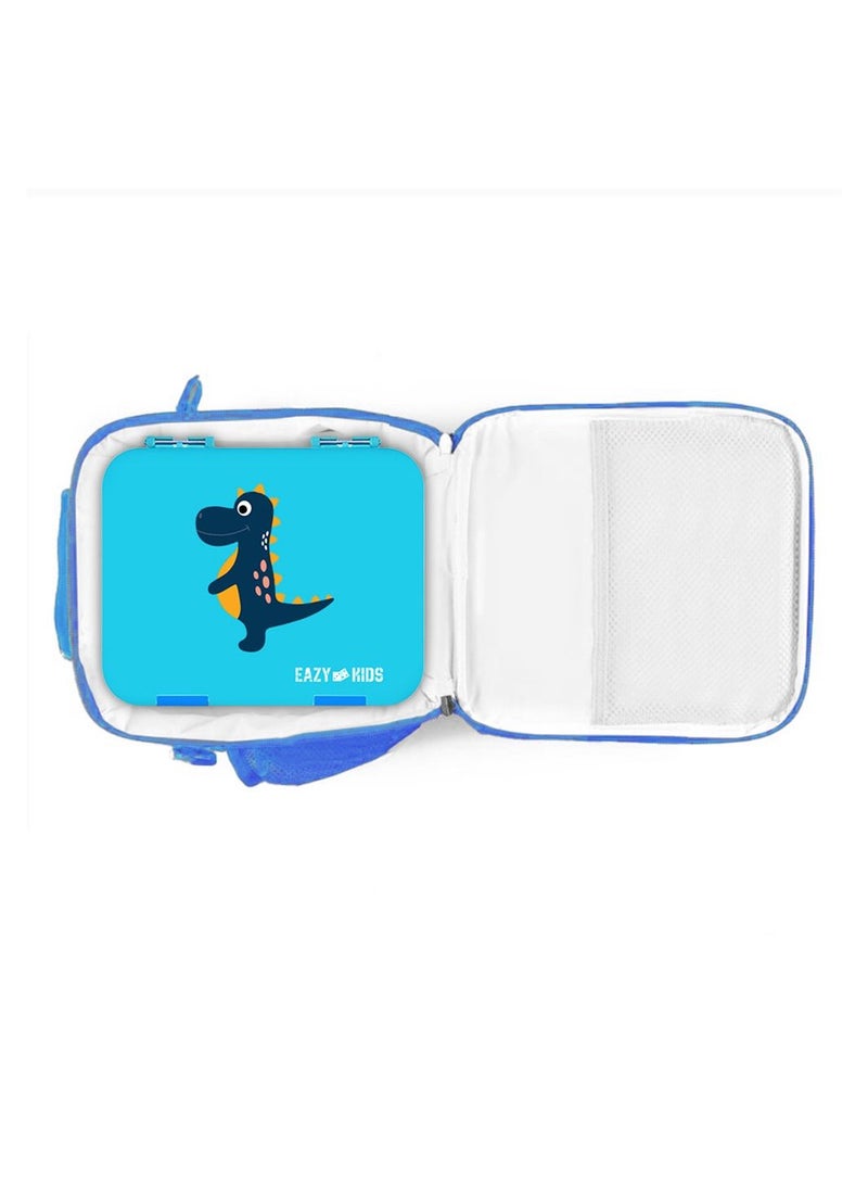 Eazy Kids - Bento Boxes With Insulated Lunch Bag Combo - Dino Blue - Image 1
