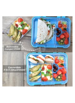 Eazy Kids Bento Boxes With Insulated Lunch Bag Combo - Dino Blue  - Image 3