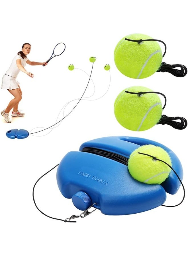 Tennis Trainer Tennis Trainer Set Trainer Baseboard Set with 2 Rebound Balls, Self-Study Exercise Training Tool Tennis Training Equipment for Solo Training Adults - Image 1