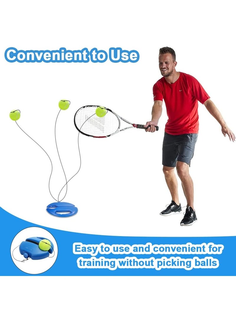 Tennis Trainer Tennis Trainer Set Trainer Baseboard Set with 2 Rebound Balls, Self-Study Exercise Training Tool Tennis Training Equipment for Solo Training Adults - Image 4