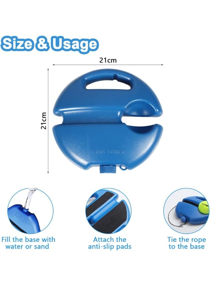 Tennis Trainer Tennis Trainer Set Trainer Baseboard Set with 2 Rebound Balls, Self-Study Exercise Training Tool Tennis Training Equipment for Solo Training Adults - Image 2