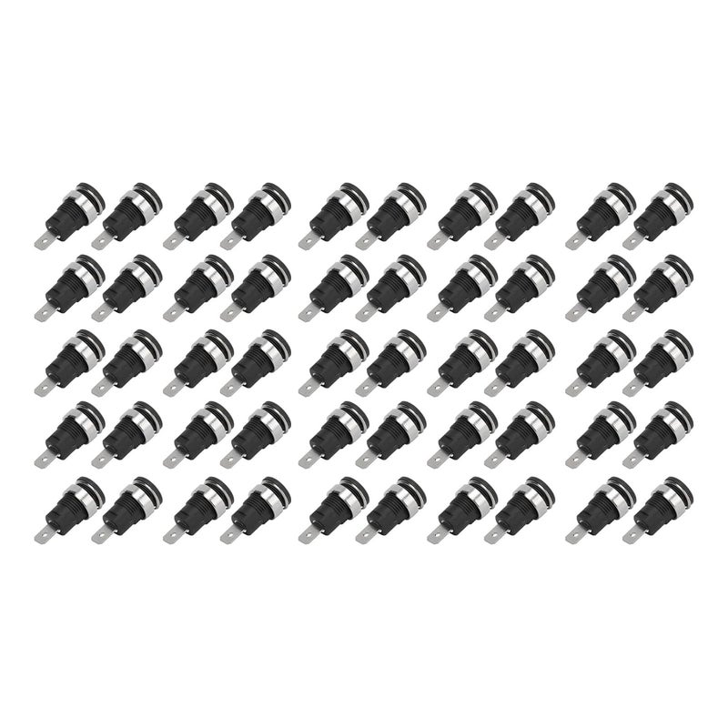 Banana Socket 4mm High Current Electrical Test Accessories 50Pcs Type 5 Black - Image 1