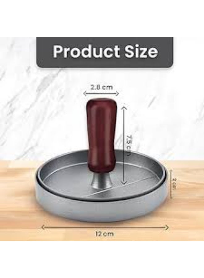 قالب برجر معدن غير لاصق - مثالي للشواء - Image 3