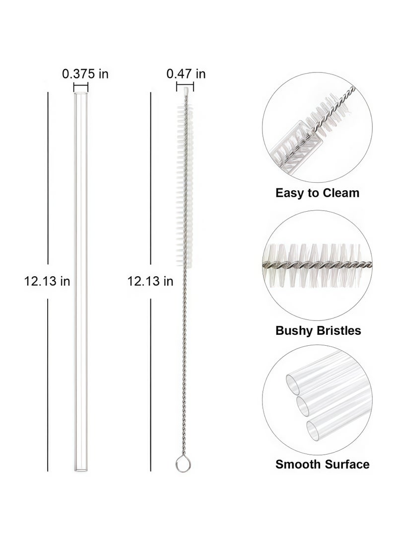 عبوة من 10 شفاطات بديلة لأكواب ستانلي - متوافقة مع أكواب سعة 30 أونصة و40 أونصة، مصنوعة من البلاستيك مع فرشاة تنظيف (شفافة) - Image 2