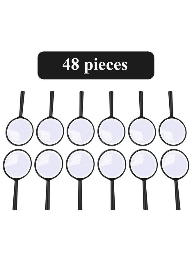 إلكوهو مجموعة من 48 عدسة مكبرة بلاستيكية محمولة من Elcoho لقراءة المجوهرات وإكسسوارات المكتب المنزلي مع حقيبة تخزين - Image 3