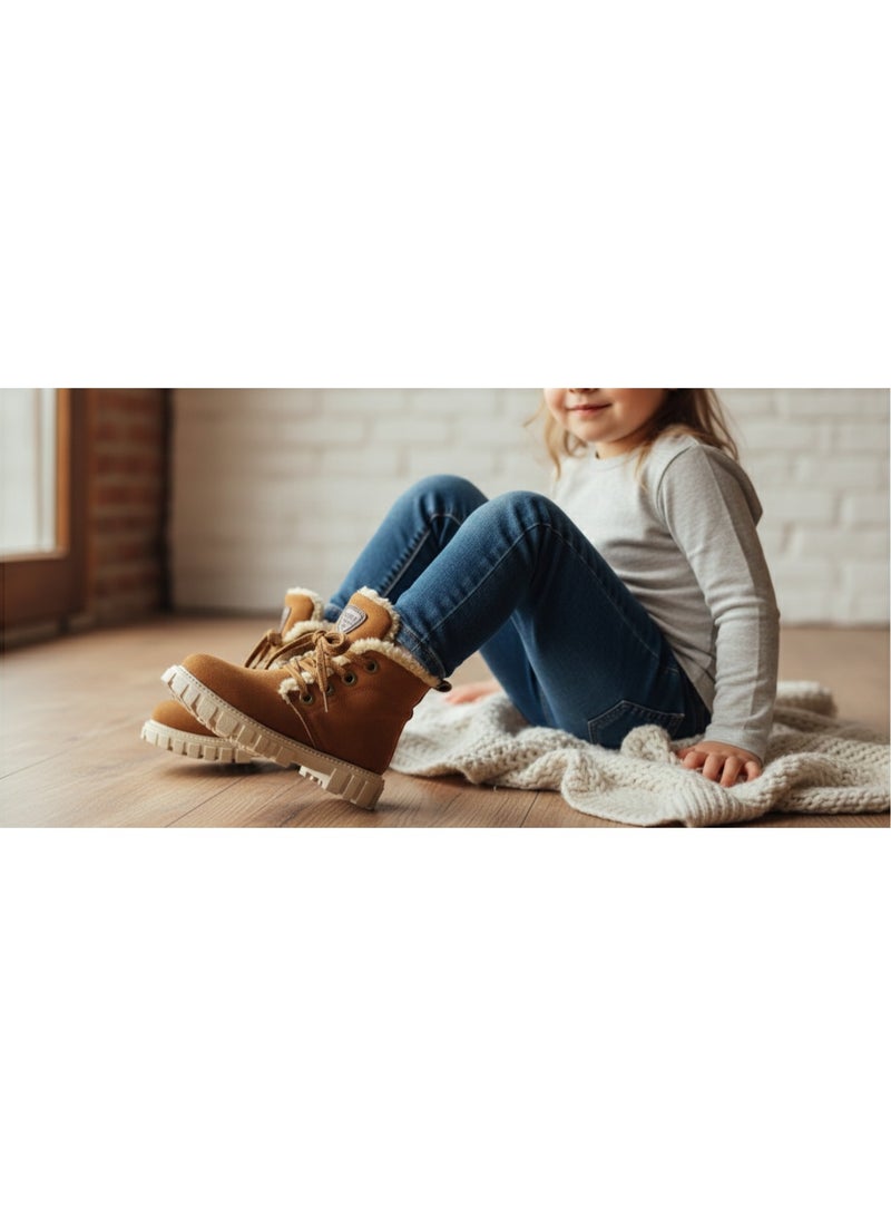 Children's winter half-boots with lining - Image 1