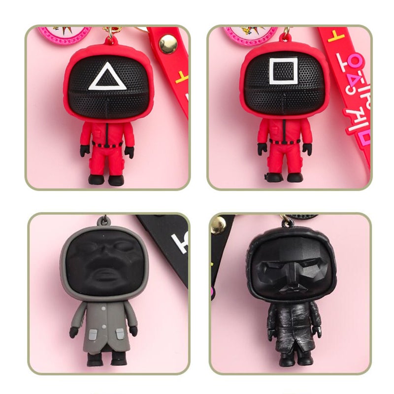 Keychain Pendant Hanging Ornament for Bags/Keys Auto Interior Decoration Game Figure Doll Key Ring Cute Character Key Chain, Type 7 - Image 2
