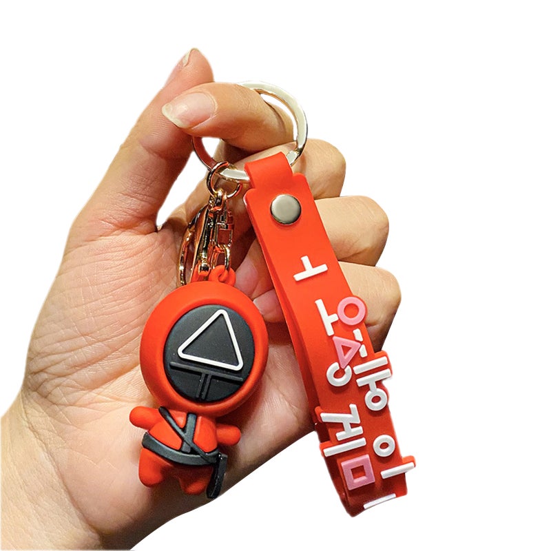 Keychain Pendant Hanging Ornament for Bags/Keys Auto Interior Decoration Game Figure Doll Key Ring Cute Character Key Chain, Type 7 - Image 1
