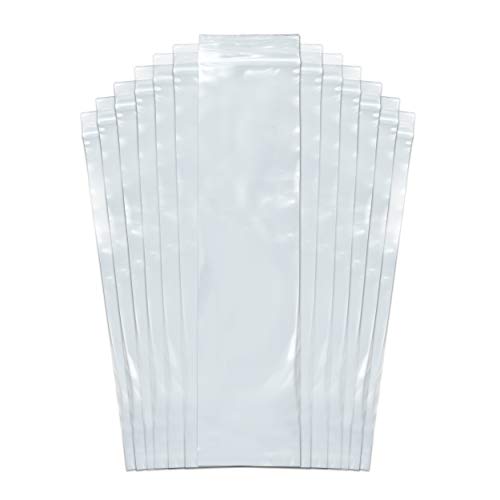 SNL Quality Zipper Lock Reclosable Clear Disposable Plastic Bags Strong 3 X 12 2 MIL 100 Bags