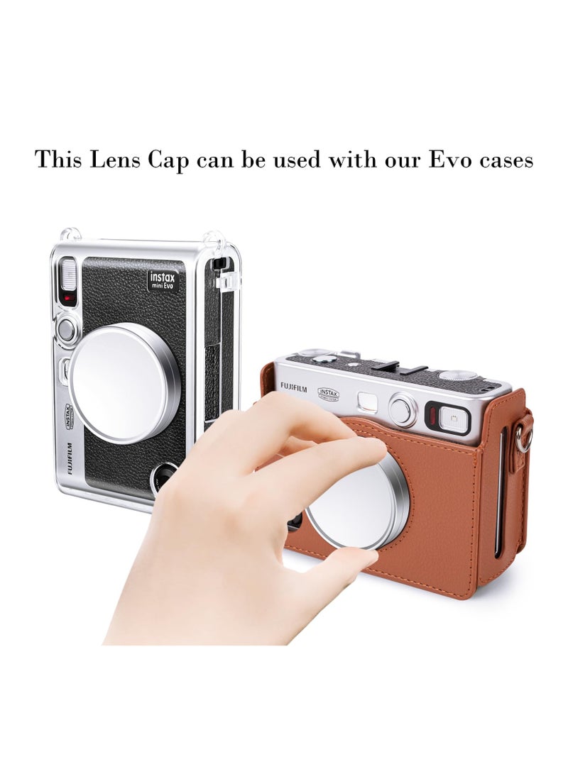 KASTWAVE Lens Cap for Fujifilm Instax Mini Evo, Fuji Mini Accessories for Fuji Instax Mini Evo Lens Cover, Anti-Scratches Aluminum Mini Evo Lens Cap with Flocking Internal - Image 5