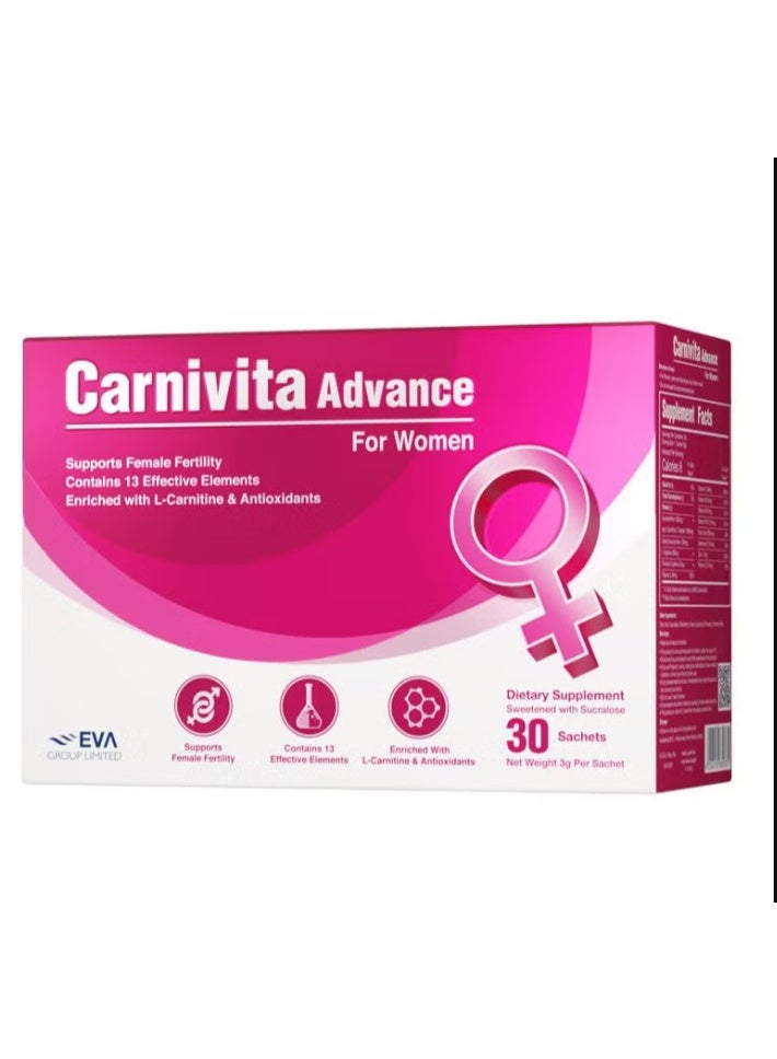 EVA PHARMA Carnivita Advance  For Women 30 sachets - Image 1
