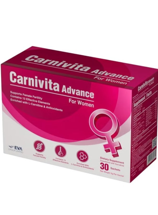 EVA PHARMA Carnivita Advance  For Women 30 sachets - Image 4