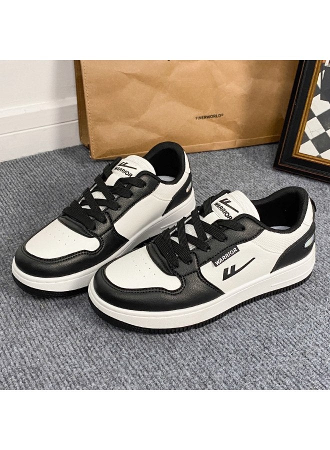 Warrior Unisex Student Color-block White Sneakers, Autumn 2025 Couple Shoes, Platform Casual Shoes With Thick Sole For Height Increase - Image 3