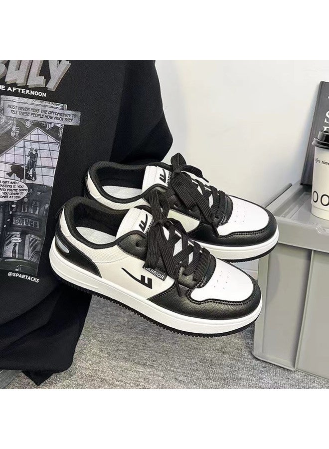 Warrior Unisex Student Color-block White Sneakers, Autumn 2025 Couple Shoes, Platform Casual Shoes With Thick Sole For Height Increase - Image 2