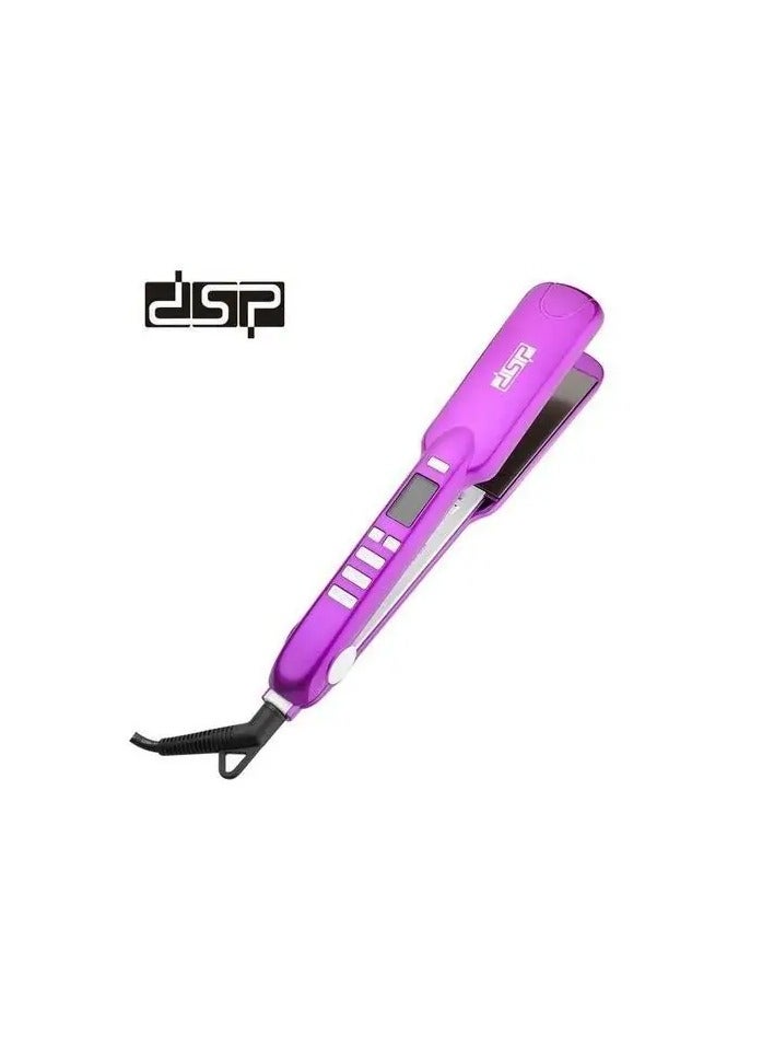 DSP DSP E-10017 Hair StraightenerWith this amazing hair straightener, get your hair fresh and gorgeous, as it feels and adjusts to its temperature for unparalleled protection from heat and damage. Features: Power: 50 watts, wide plates, digital display, temperature control: 140-230 degrees, ceramic plates - Image 1