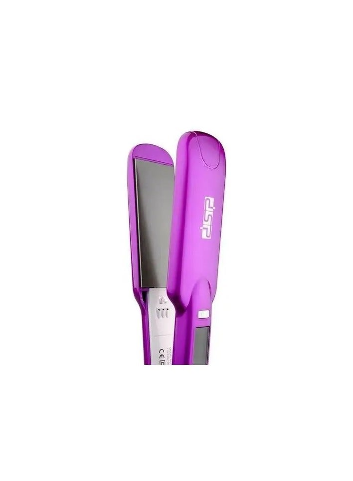 DSP DSP E-10017 Hair StraightenerWith this amazing hair straightener, get your hair fresh and gorgeous, as it feels and adjusts to its temperature for unparalleled protection from heat and damage. Features: Power: 50 watts, wide plates, digital display, temperature control: 140-230 degrees, ceramic plates - Image 2