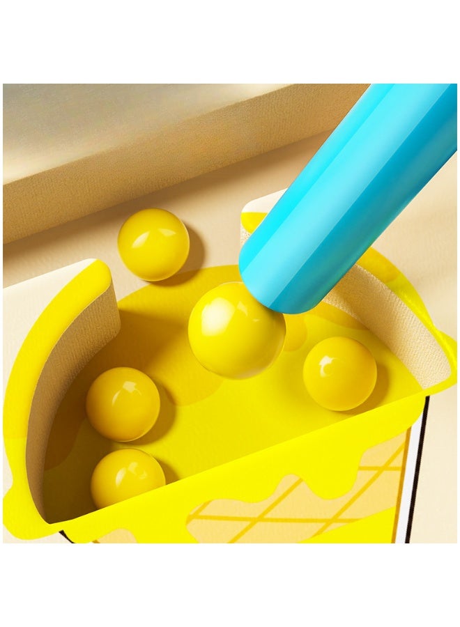 Capstro Wooden Magnetic Bead Maze Board – Kids Color Sorting & Counting Puzzle with Magnetic Pen, Ice Cream Theme | Montessori Learning Toy for Focus & Coordination – Ice Cream Magnetic Bead Maze - Image 5