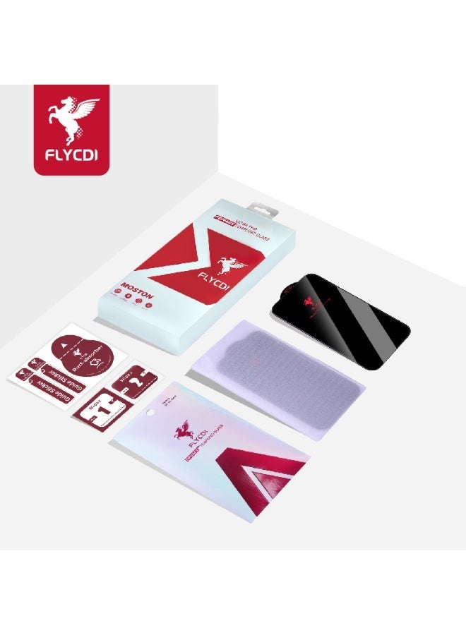 flycdi iPhone 14 Pro Max Privacy Tempered Glass – FLYCDI Ultra FHD Anti-Scratch with Privacy Filter (5-Pack) - Image 4