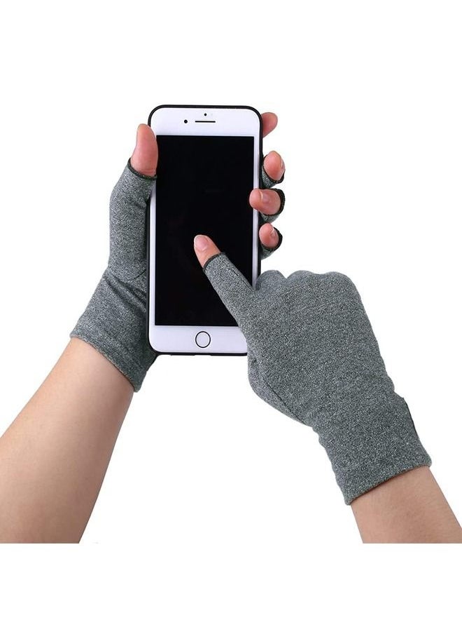 Generic 1 Pair Arthritis Compression Gloves for Women and Men, Extended Wrist Design, Elastic Fit, Alleviate Hand Discomfort, Provide Support for Carpal Tunnel, Rheumatoid, Arthritis Pain Relief, Size:L  - Image 5