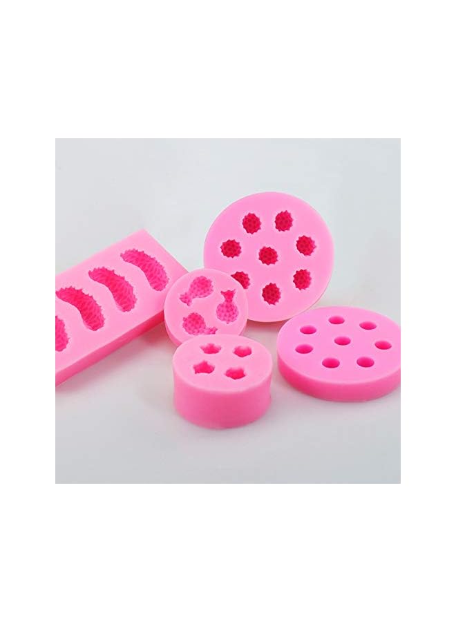 S-TOP 5Pcs Fruit Shaped Jelly Molds, 3D Mini Pineapple Strawberry Orange Blueberry Mulberry Candle Silicone Fruit Mold for Cupcake Decorating, Soap, Chocolate - Image 5