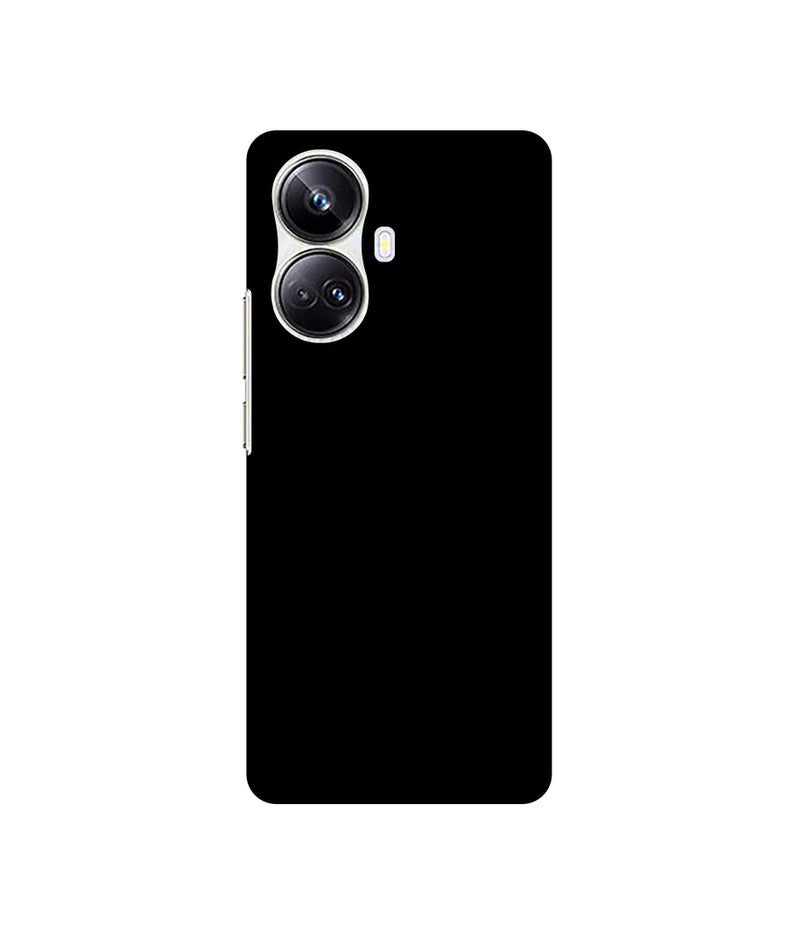 Casotec Solid Black Design 3D Printed Hard Back Case Cover for Realme 10 Pro Plus 5G - Image 1