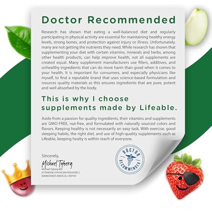 Lifeable Magnesium Gummies for Kids | 900mg Magnesium Citrate | Great Tasting Kids Magnesium Supplement | Gluten Free Muscle Support and Stress Relief Chewable | 90 Gummies - Image 5