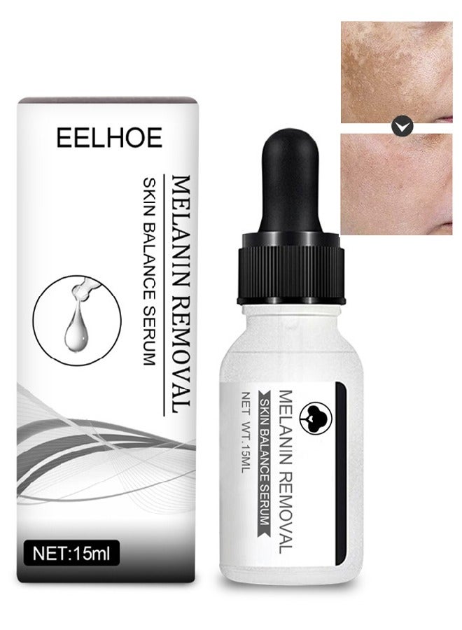 إيلهو سيروم توازن البشرة لإزالة الميلانين، سيروم النياسيناميد، سيروم تصحيح البقع الداكنة لتفتيح الوجه، كريم وجه لتفتيح البشرة وترطيبها ومكافحة الشيخوخة، سيروم عناية بالبشرة ناعم ومفتح لإصلاح البشرة 15 مل - Image 1