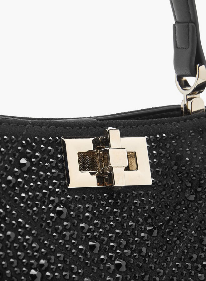 سيليست حقيبة كتف مزينة بحزام قابل للتعديل وقفل ملتوي - Image 5