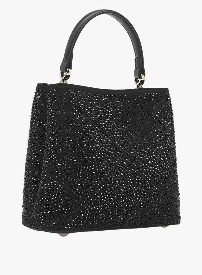 سيليست حقيبة كتف مزينة بحزام قابل للتعديل وقفل ملتوي - Image 4