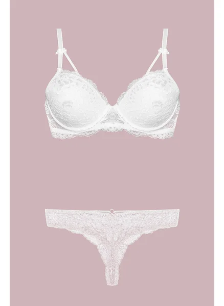 Nurteks 4430 Women's Support Bra Panty Set-Ecru
