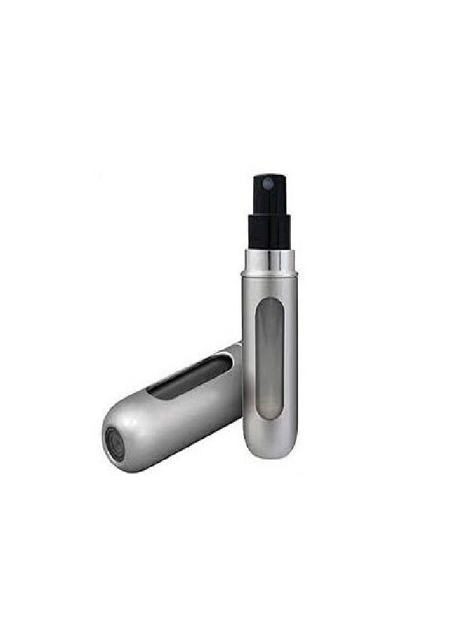 زجاجة رذاذ عطر صغيرة محمولة قابلة لإعادة الملء 5 ملي رمادي - Image 1