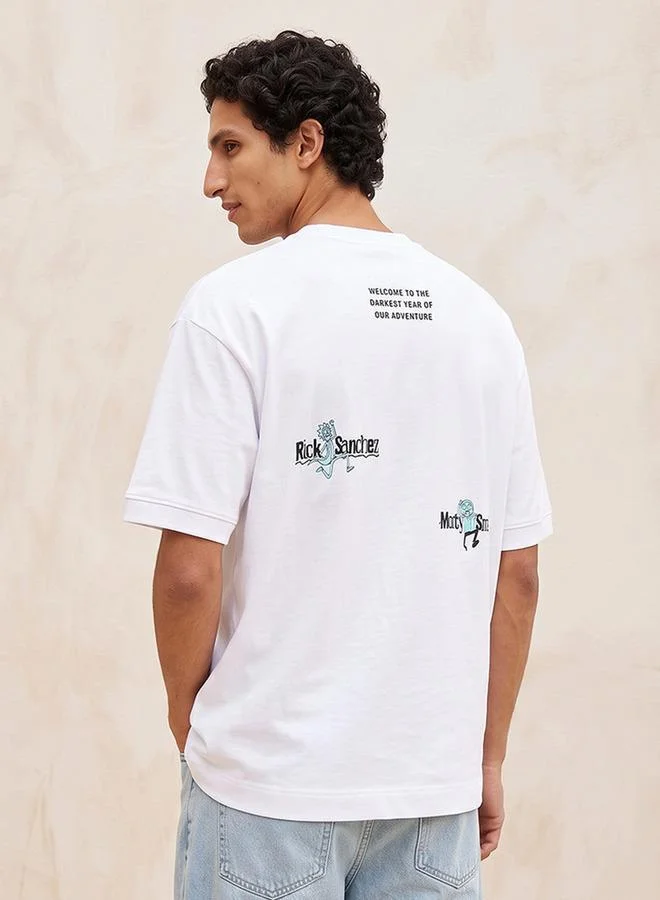 SP Characters Rick and Morty Regular Fit Crew Neck T-shirt